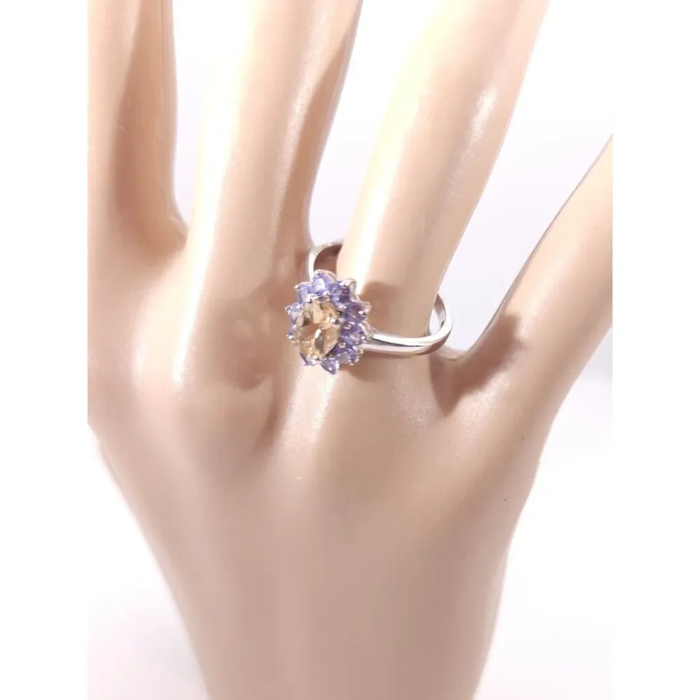 Marialite and Tanzanite Ring Size 7